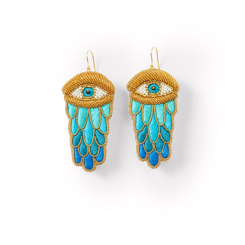 TURQUOISE EYE EARRINGS